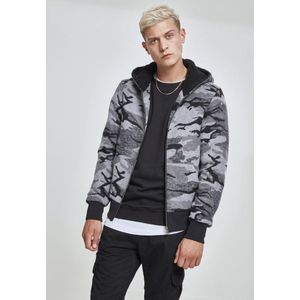 Urban Classics Heren Camouflage Zip Jas, meerkleurig (dark camo 00707)