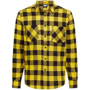 Geruit Herenoverhemd - Zwart/zwart - Flanel - Casual Look