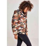 Urban Classics - Boyfriend Camo Puffer Jacket - Tussenjas - Camo - 100% Polyester