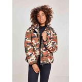 Urban Classics - Boyfriend Camo Puffer Jacket - Tussenjas - Camo - 100% Polyester