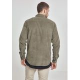 Urban Classics - Herenhemd - Corduroy - Lange Mouwen - Olijfgroen
