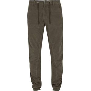Urban Classics - Corduroy Jog Broek - Groen