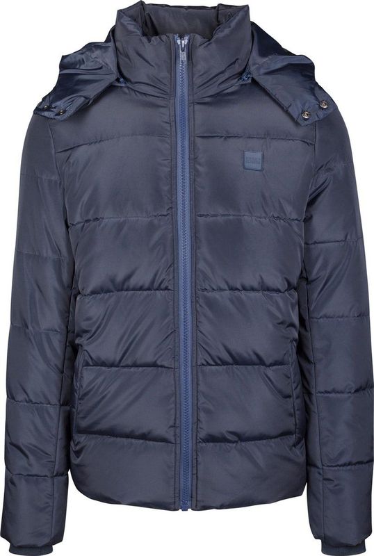 Urban Classics - Donsjack - Donkerblauw - Gevoerd met Afneembare Capuchon