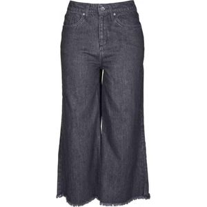 Urban Classics - Denim Culotte black Flared jeans - Spijkerbroek - Zwart