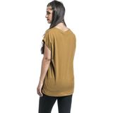 Urban Classics - Extended shoulder Dames T-shirt - Bruin