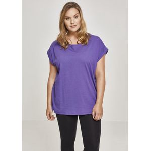 Urban Classics - Extended shoulder Dames T-shirt - Paars