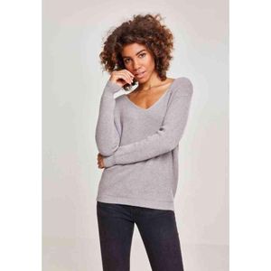 Urban Classics Sweater/trui- Back Lace Up Grijs