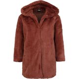 Urban Classics Dames Hooded Teddy Coat Parka's voor dames (1 stuk), donkerroze