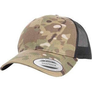 Flexfit - Retro Trucker Multicam? multicam one size Trucker pet - Groen