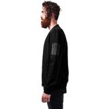 Sweatvest - Bomberjack - Effen - Sweatstof - Geribbelde Kraag