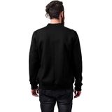 Sweatvest - Bomberjack - Effen - Sweatstof - Geribbelde Kraag