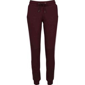 Urban Classic Dames Ladies College Contrast Sweatpants broek,Mehrfarbig (Port/White/Black 01554),26W (Fabrikant maat:XS)