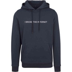 Mister Tee - I broke Hoodie trui - Blauw