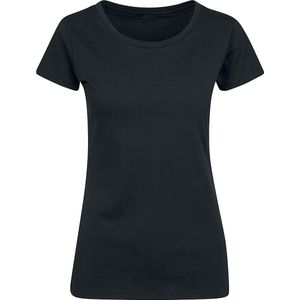 Build Your Brand T-shirt voor dames, zwart, S