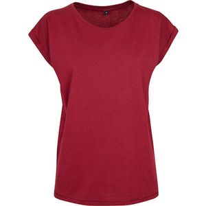 Build Your Brand Dames Ladies Extended Shoulder T-shirt