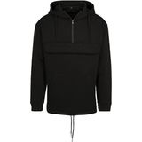 Unisex Pull Over Hoodie met rits Black