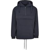 Unisex Pull Over Hoodie met rits Navy