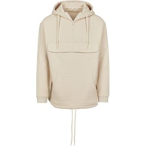 Unisex Pull Over Hoodie met rits Sand