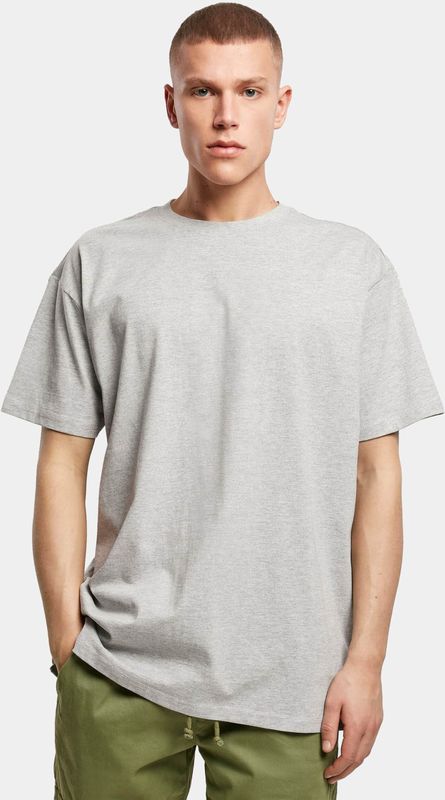 Build your Brand Heavy Oversize Tee BY102 - Grey (Heather)