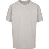 Build your Brand Heavy Oversize Tee BY102 - Grey (Heather)