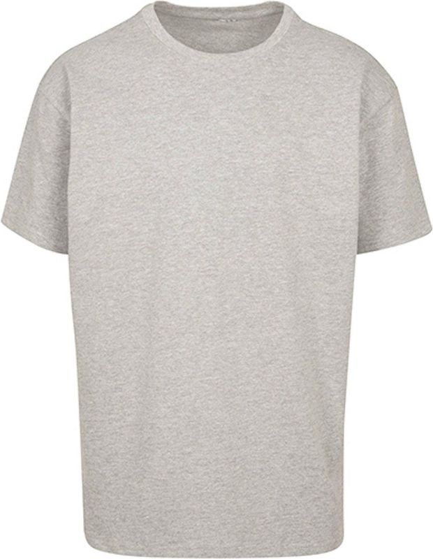 Build your Brand Heavy Oversize Tee BY102 - Grey (Heather)