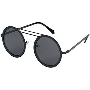 Urban Classics Zonnebril voor dames en heren, 104 ketting, uniseks, zonnebril voor volwassenen, zwart/zwart, One Size