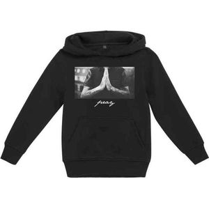 Mister Tee - Pray Hoody - Capuchontrui - Zwart - Unisex Kinderen