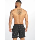 Urban Classics - Embroidery - Zwemshort - Zwart - Elastische Tailleband met Trekkoord