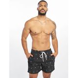Urban Classics - Embroidery - Zwemshort - Zwart - Elastische Tailleband met Trekkoord