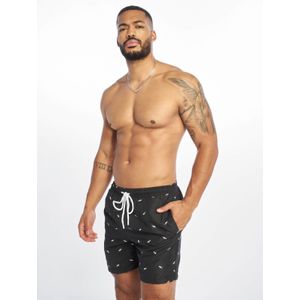 Urban Classics - Embroidery - Zwemshort - Zwart - Elastische Tailleband met Trekkoord