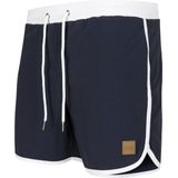 Urban Classics Retro Swimshort - Navy blauw - Zwembroek