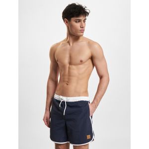 Urban Classics Retro Swimshort - Navy blauw - Zwembroek