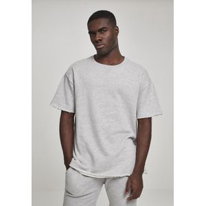 Urban Classics - Herringbone Terry T-shirt - Zwart - Katoen