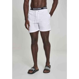 Urban Classics Heren zwembroek Two in One Swim Shorts, zwemshorts voor mannen verkrijgbaar in 3 kleuren, maten S - XXL, wit (wit/zwart/wit 00863), XL