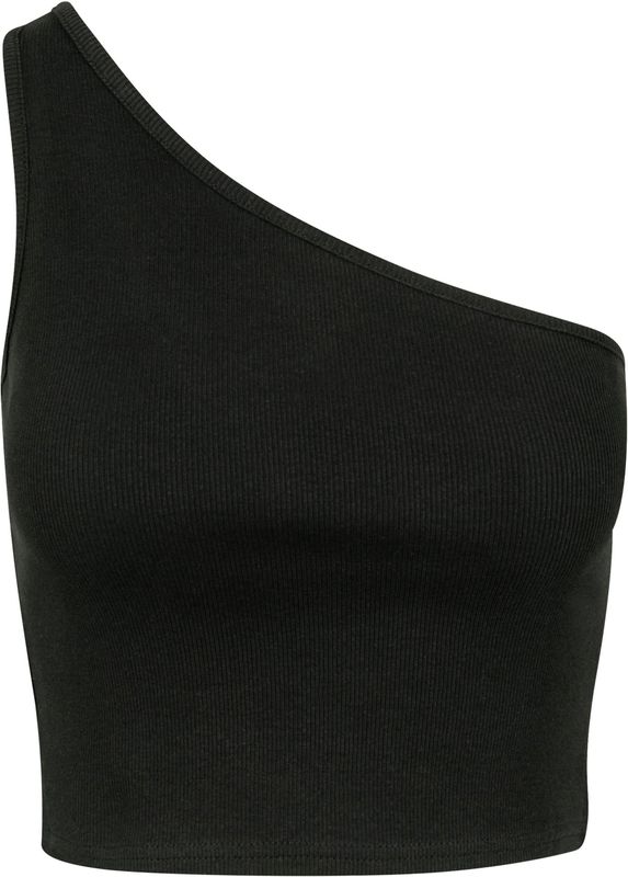Urban Classics Ladies Cropped Asymmetric Top