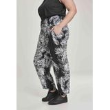 Urban Classics - Sarong Pants - Zwart-Wit - 100% Viscose - Harem Pasvorm