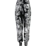 Urban Classics - Sarong Pants - Zwart-Wit - 100% Viscose - Harem Pasvorm