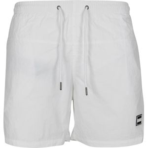 Urban Classics Block Swimshort Wit Zwembroek