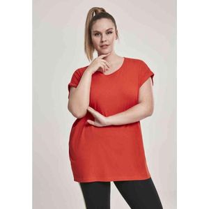 Urban Classics - Extended shoulder Dames T-shirt - Oranje