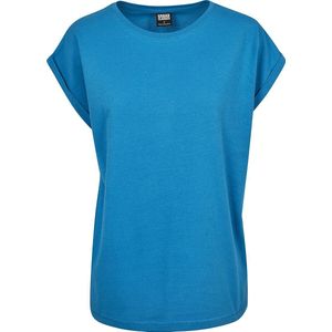 Urban Classics - Extended shoulder Dames T-shirt - Blauw