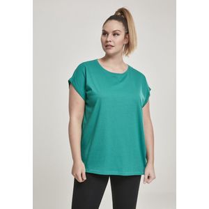 Urban Classics - Extended Shoulder Tee - T-shirt - Groen - 100% Katoen