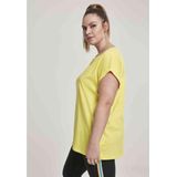 Urban Classics - Extended shoulder Dames T-shirt - Geel