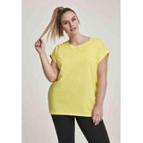 Urban Classics - Extended shoulder Dames T-shirt - Geel