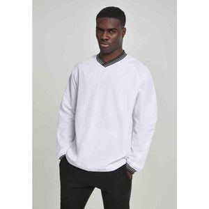 Urban Classics - Warm Up Pull Over Sweater/trui - Wit/Grijs