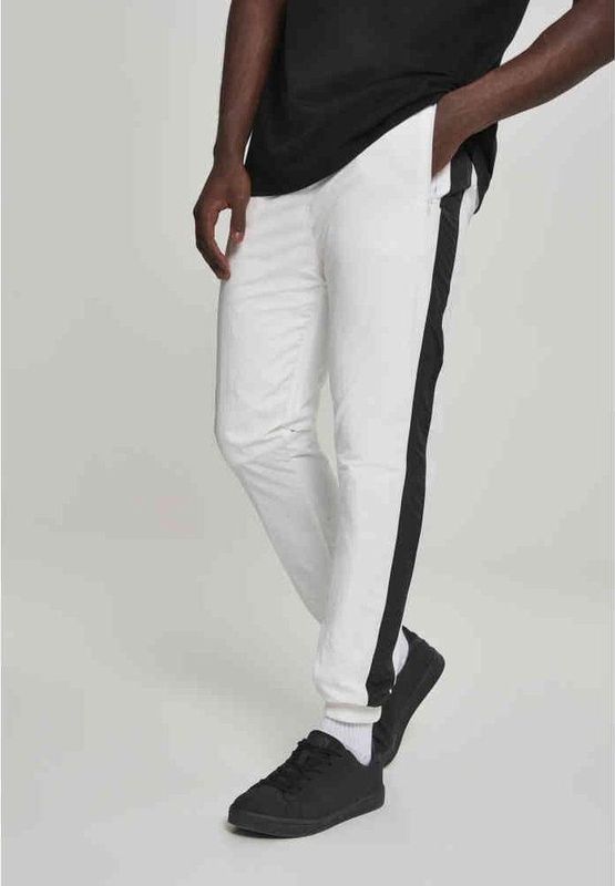 URBAN CLASSICS Stoffhose "Urban Classics Herren Side Striped Crinkle Track Pants", (1 tlg.)