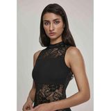 Urban Classics - Bodystocking - Zwart - Kanten - Hoge Hals