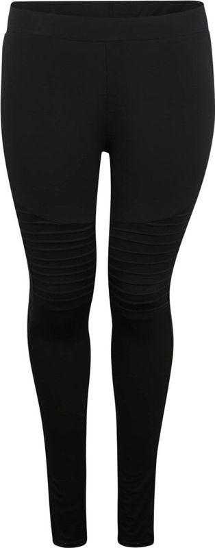 Urban Classics - Dameslegging - Zwart - Gewatteerd - Biker-Elementen