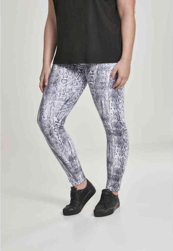 Urban Classics - Pattern Snake Legging - Grijs/Wit