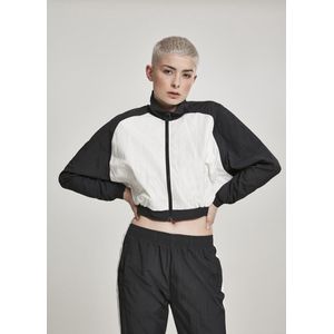 Urban Classics - Korte Gestreepte Crinkle Track Jack - Meerkleurig - Dames