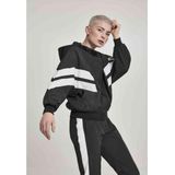 Urban Classics - Crinkle Batwing Jas - Zwart - Gekreukt Nylon